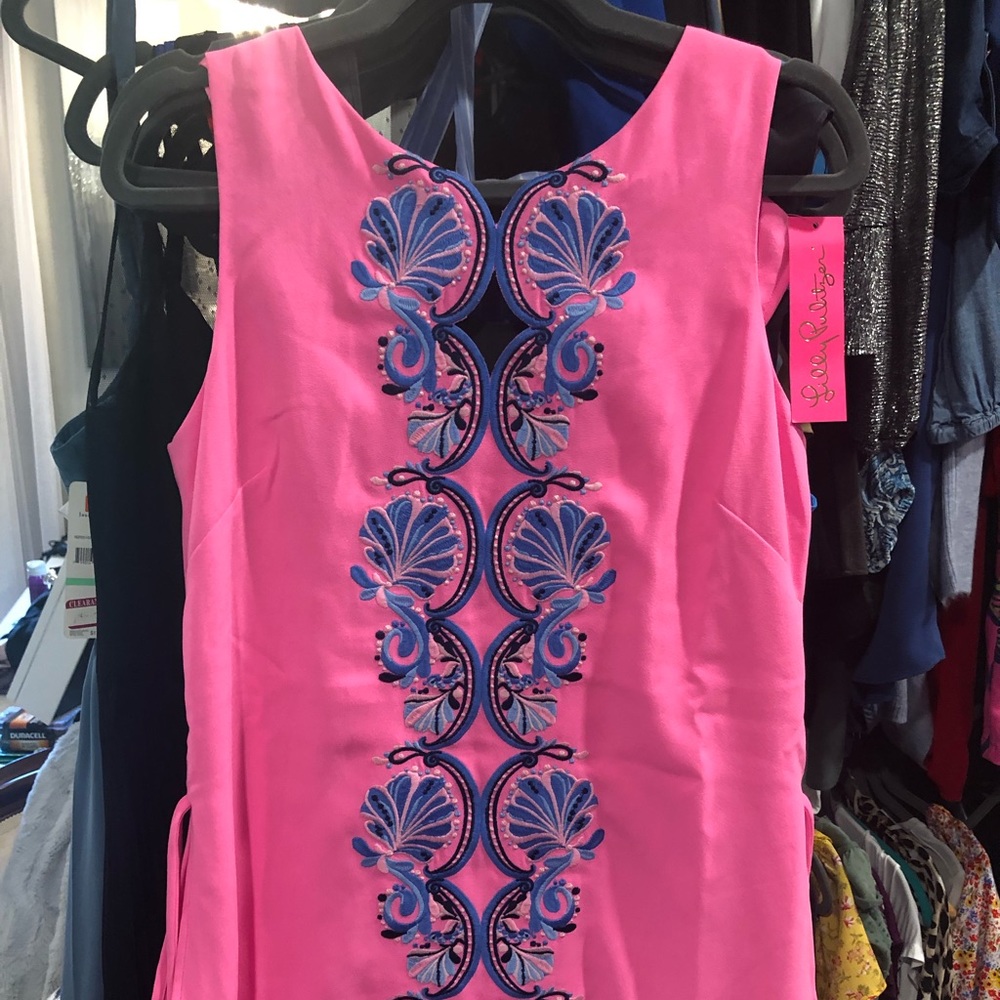 Lilly Pulitzer skirt romper Havana pink scalloped